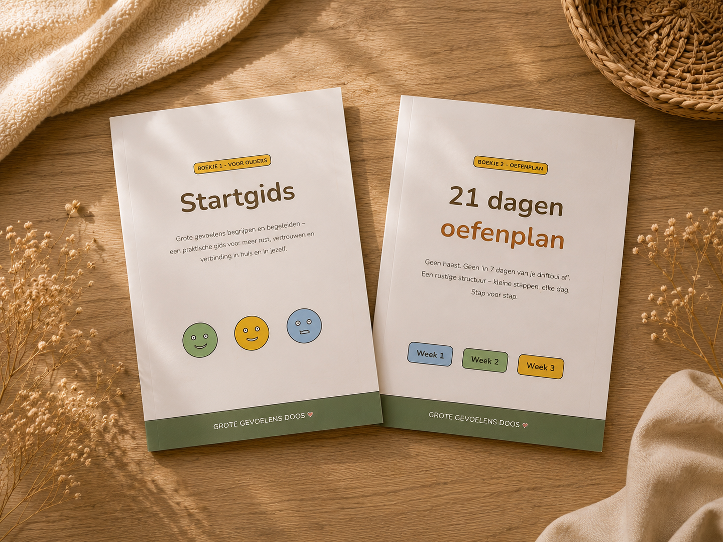 Boekje 1 Startgids en Boekje 2 21 dagen oefenplan